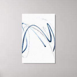 Volledige Beweging, Minimalistische Abstracte Lijn Canvas Afdruk