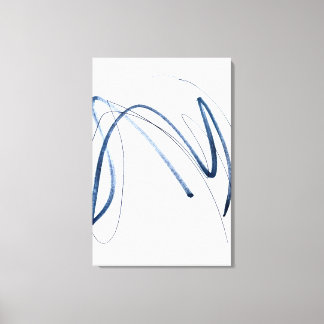 Volledige Beweging, Minimalistische Abstracte Lijn Canvas Afdruk
