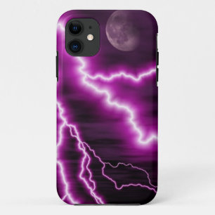 Volledige bewegings- en Paarse bliksem Case-Mate iPhone Case