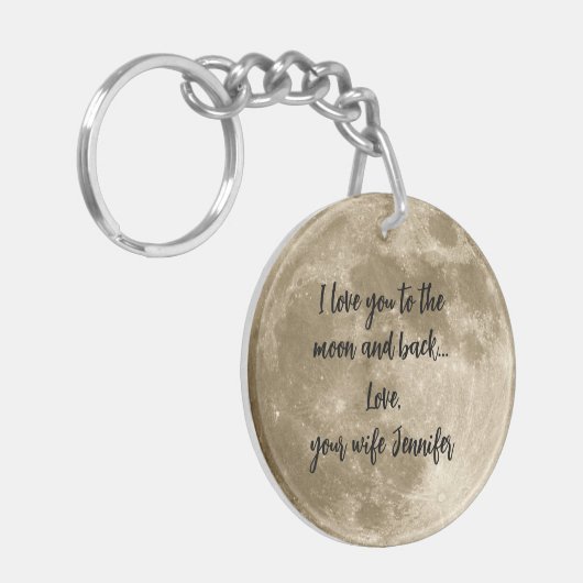 Volledige bewegingsgerichte, acryl Sleutelhanger m (Voorkant Links)