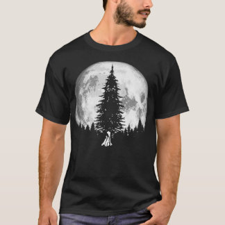 Volledige bewegingsminimalistische pijnboom grap t-shirt