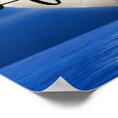 Volledige bewegingsvrijheid ~ Heart Moon over wate Poster (Hoek)