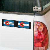 volledige bisCO-vlag Bumpersticker (Op Truck)