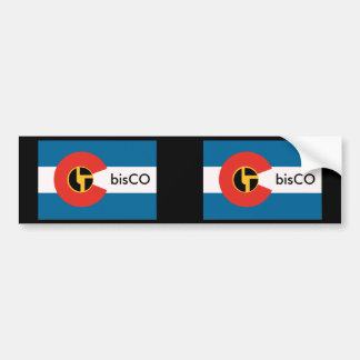 volledige bisCO-vlag Bumpersticker