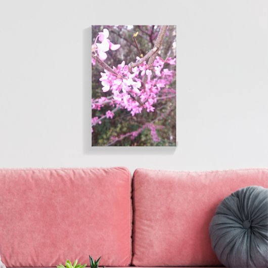 Volledige bloem canvas afdruk (Insitu (Woonkamer))