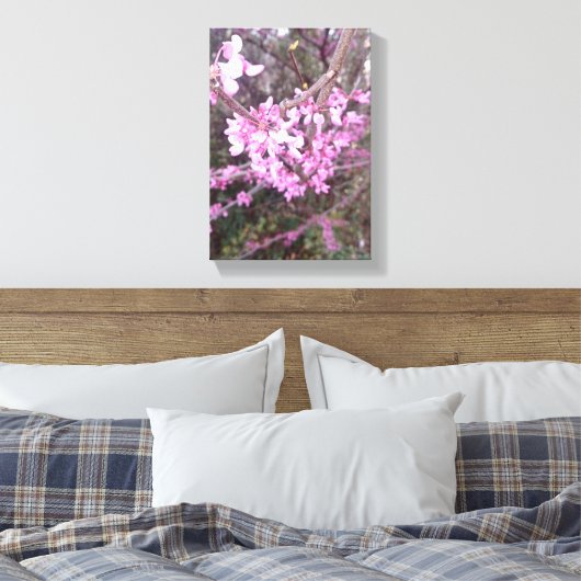 Volledige bloem canvas afdruk (Insitu (Slaapkamer))