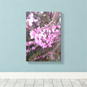 Volledige bloem canvas afdruk (Insitu (Houten vloer))