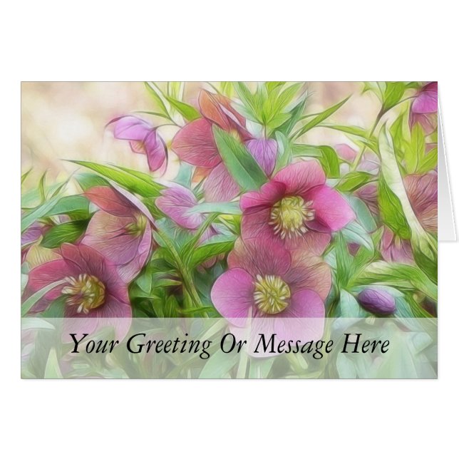 Volledige bloem - Hellebores! (Voorkant Horizontaal)