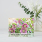 Volledige bloem - Hellebores! Briefkaart (Staand voorkant)