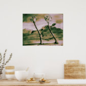 Volledige bloem poster (Keuken)