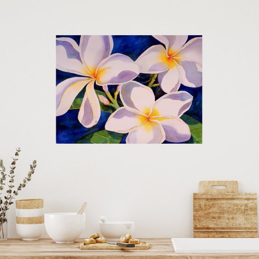 Volledige bloem poster (Keuken)