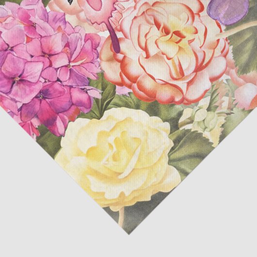 Volledige bloemen met ontkoppeling van vlinder tissuepapier (Detail)