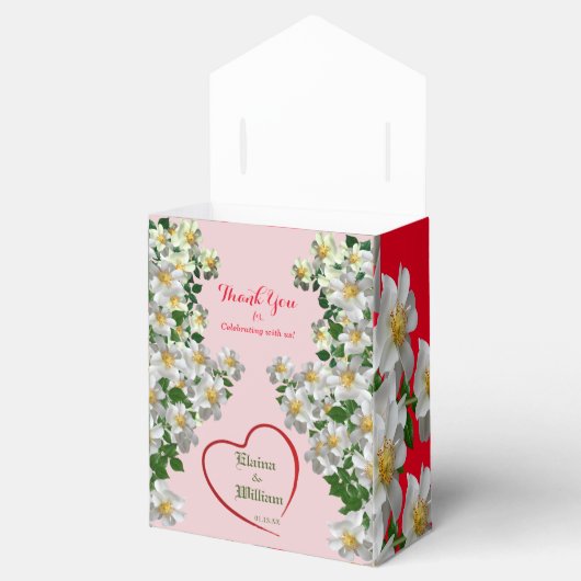 Volledige Bloom Liefde Bruiloft Party Bedankdoosjes (Geopend)