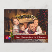 Volledige Briefkaart foto en Elf met rode tekstban (Voorkant)