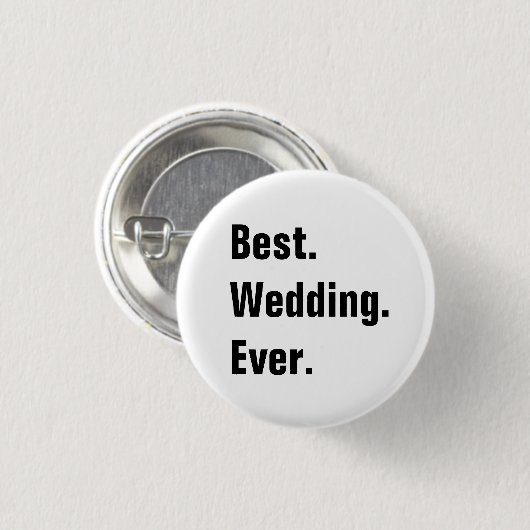 Volledige bruiloft ronde button 3,2 cm (Voorkant /achterkant)