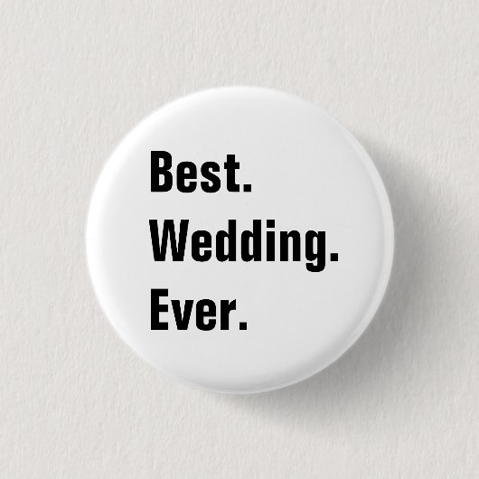 Volledige  bruiloft ronde button 3,2 cm (Voorkant)