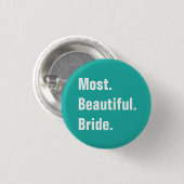 Volledige  bruiloft ronde button 3,2 cm (Voorkant /achterkant)