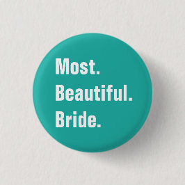 Volledige  bruiloft ronde button 3,2 cm