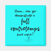 Volledige Contretemps Bright Cyan Magneet (Voorkant)