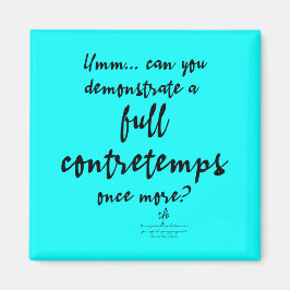 Volledige Contretemps Bright Cyan Magneet