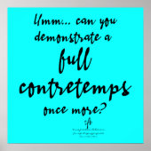 Volledige Contretemps Bright Cyan Poster (Voorkant)