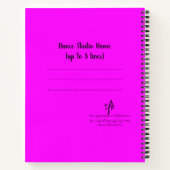 Volledige Contretemps Magenta Notitieboek (Achterkant)