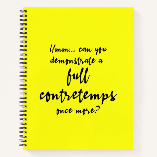 Volledige Contretemps Meyer Lemon Notitieboek (Voorkant)