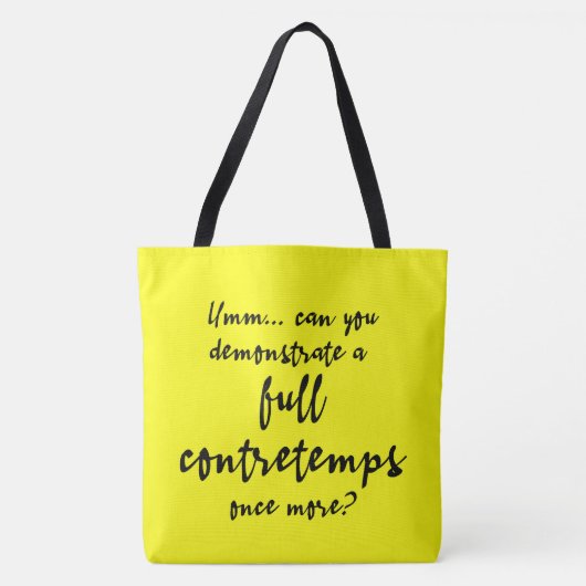 Volledige Contretemps Meyer Lemon Tote Bag (Voorkant)