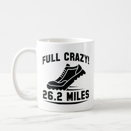 Volledige Crazy 26,2 Miles Koffiemok (Links)