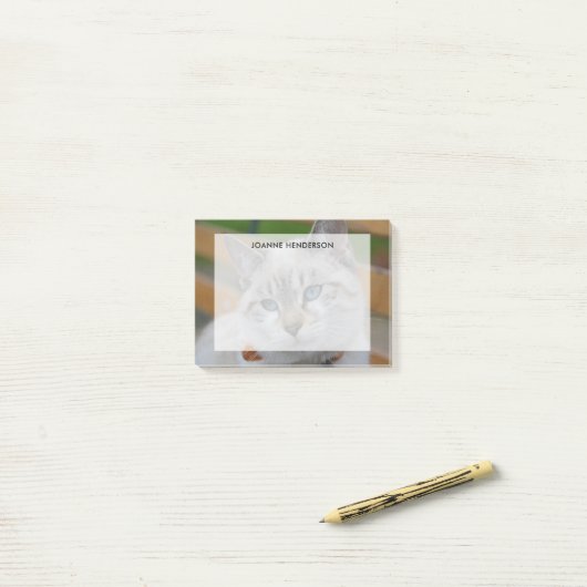 Volledige de tekstbekleding van de douanefoto met  post-it® notes (Op bureau)