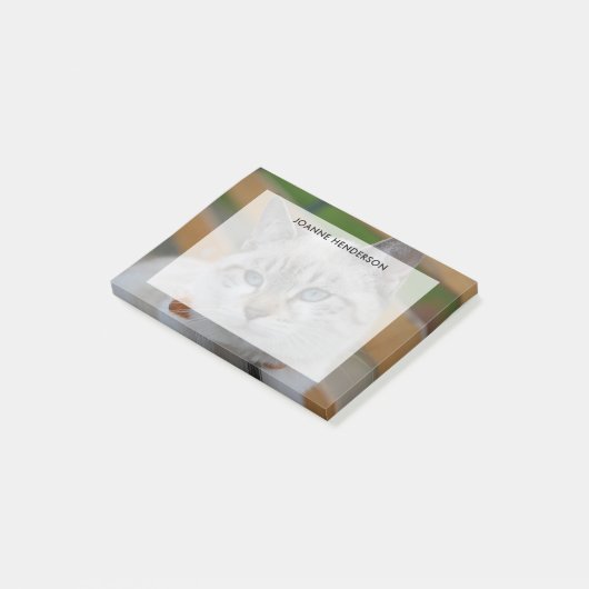 Volledige de tekstbekleding van de douanefoto met  post-it® notes (Schuin)