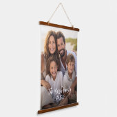 Volledige dekking foto verticaal - aangepaste scri hangend wandkleed (Gebogen)