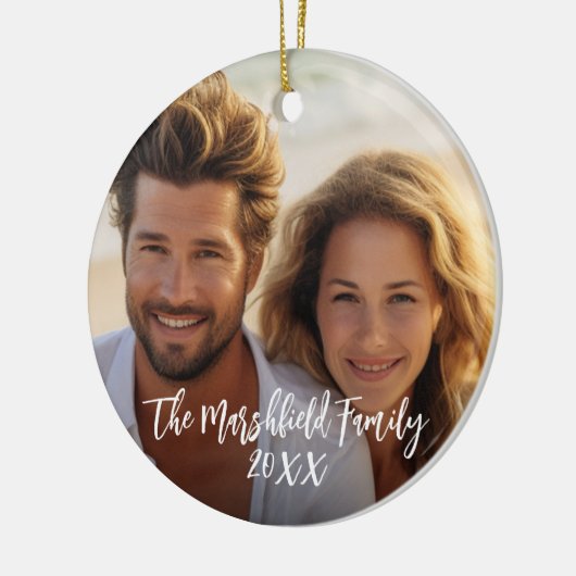 Volledige dekkingsfoto - aangepaste scripttekst keramisch ornament (Links)