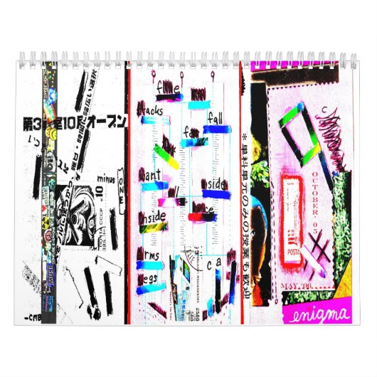 volledige drievoudige negen (cover afbeelding) kalender (Hoes)