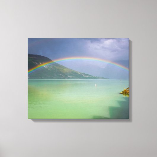 Volledige, dubbele regenboog canvas afdruk (Voorkant)