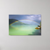 Volledige, dubbele regenboog canvas afdruk (Voorkant)