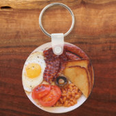 Volledige Engelstalige ontbijtsleutel Sleutelhanger (Voorkant)