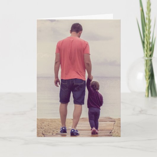 Volledige familie foto vader vader vader kaart (Voorkant)