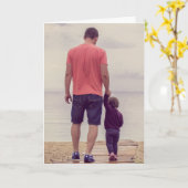 Volledige familie foto vader vader vader kaart (Gele Bloem)