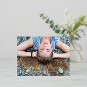 Volledige Folie Afstuderen bekendmaking Briefkaart (Staand Voorkant)