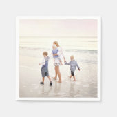 Volledige foto Aangepast Afbeelding Upload Servet (Voorkant)