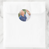 Volledige foto aangepast Maak je eigen Ronde Sticker (Tas)