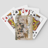 Volledige Foto Aangepaste Beste Familie Ooit Colla Pokerkaarten (Achterkant)