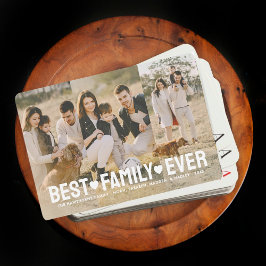 Volledige Foto Aangepaste Beste Familie Ooit Colla Pokerkaarten