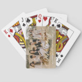 Volledige foto aangepaste familie tekstscript typo pokerkaarten (Achterkant)