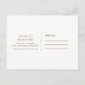 Volledige foto afbeelding Rustic Modern Uitnodigin Aankondigingskaart (Achterkant)