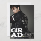 Volledige foto afstuderen aankondiging & uitnodigi (Voorkant)