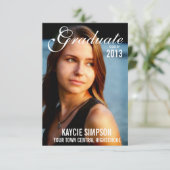 Volledige Foto Afstuderen Foto met Script Text Kaart (Staand voorkant)