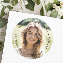 Volledige foto afstuderen retour adreslabel