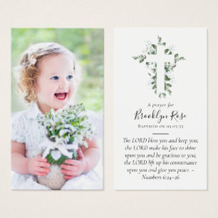 Volledige foto Baptism Prayer Kaart